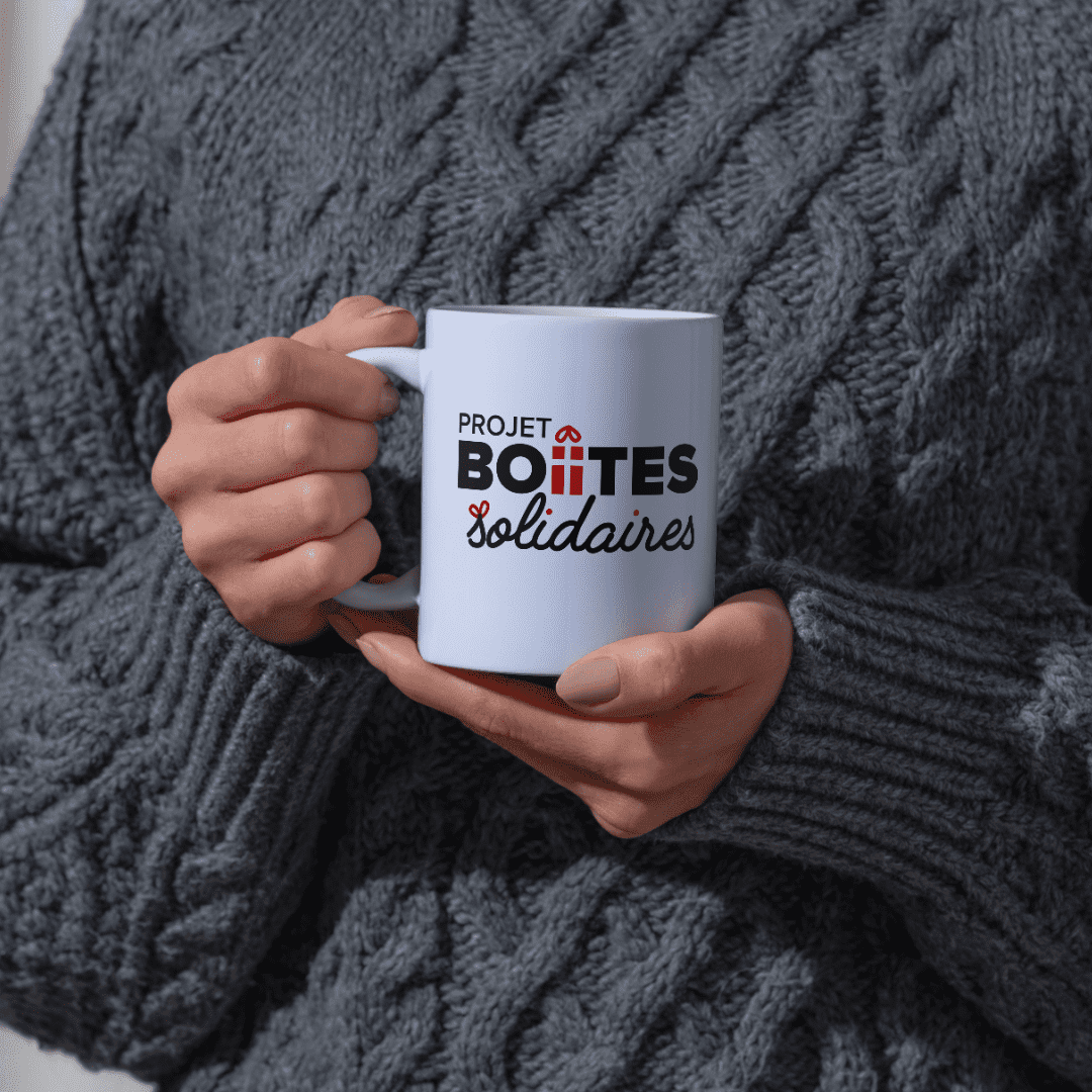 mockup mug opération boites solidaires lise delabye graphiste dieppe